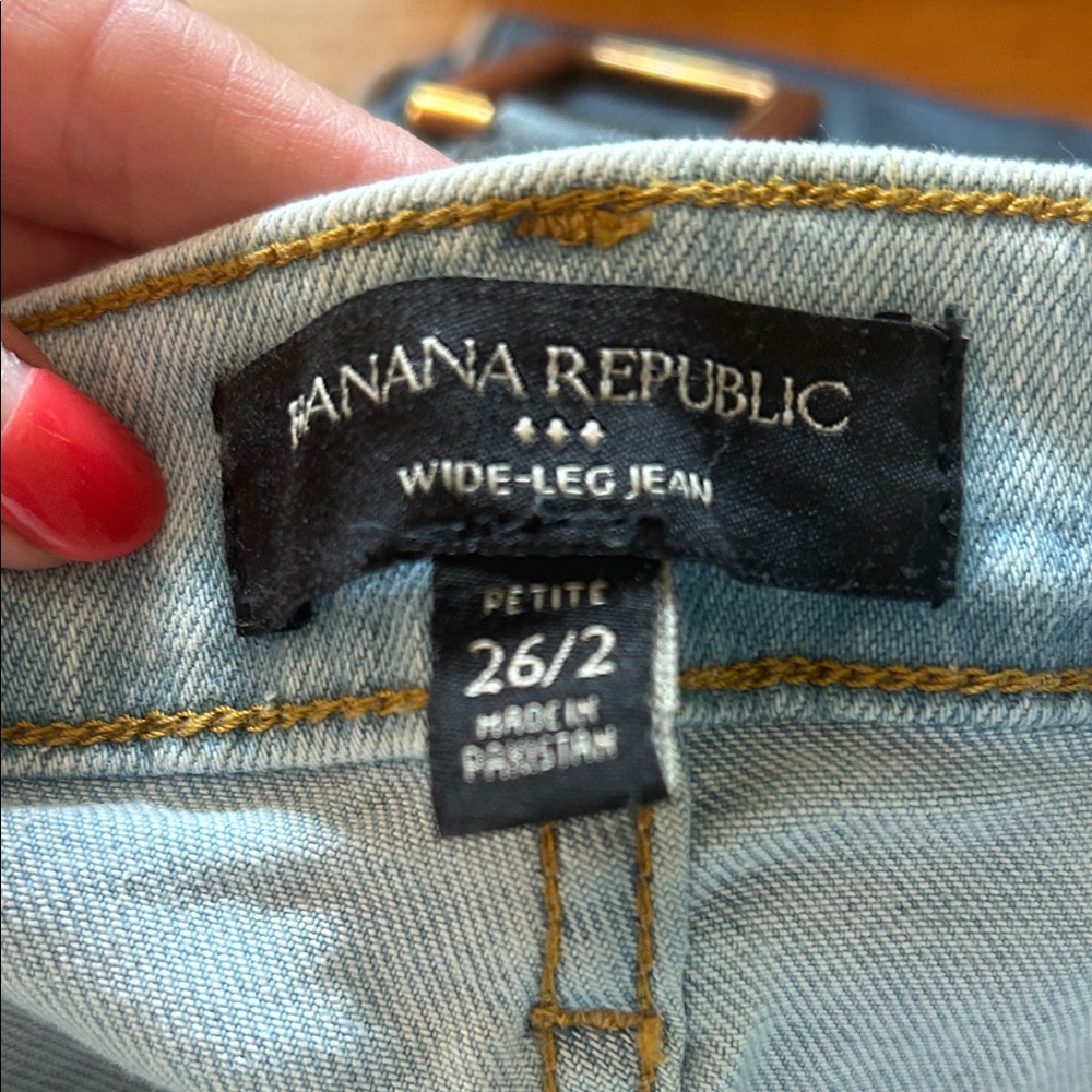 Banana Republic Light Blue Wide-Leg Jeans